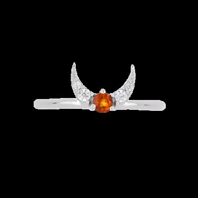 BUY 925 SILVER NATURAL MADEIRA CITRINE GEMSTONE RING